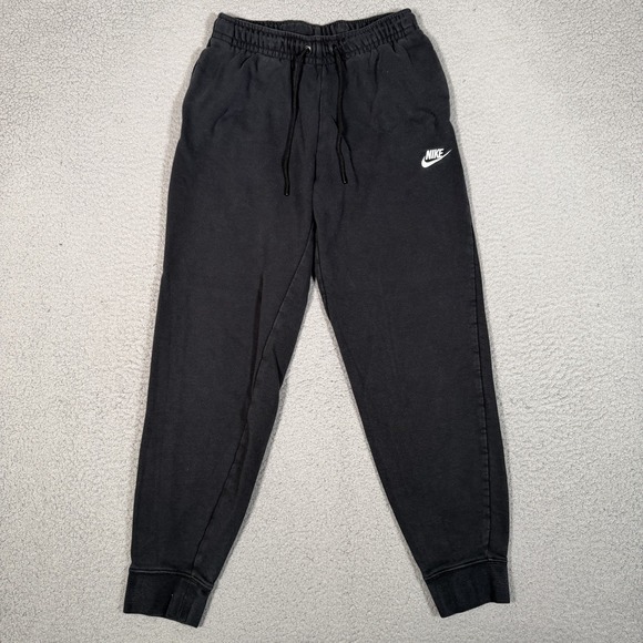 Nike Pants - Nike Sportswear Essential Standard Fit Joggers Womens Small Black Fleece Logo